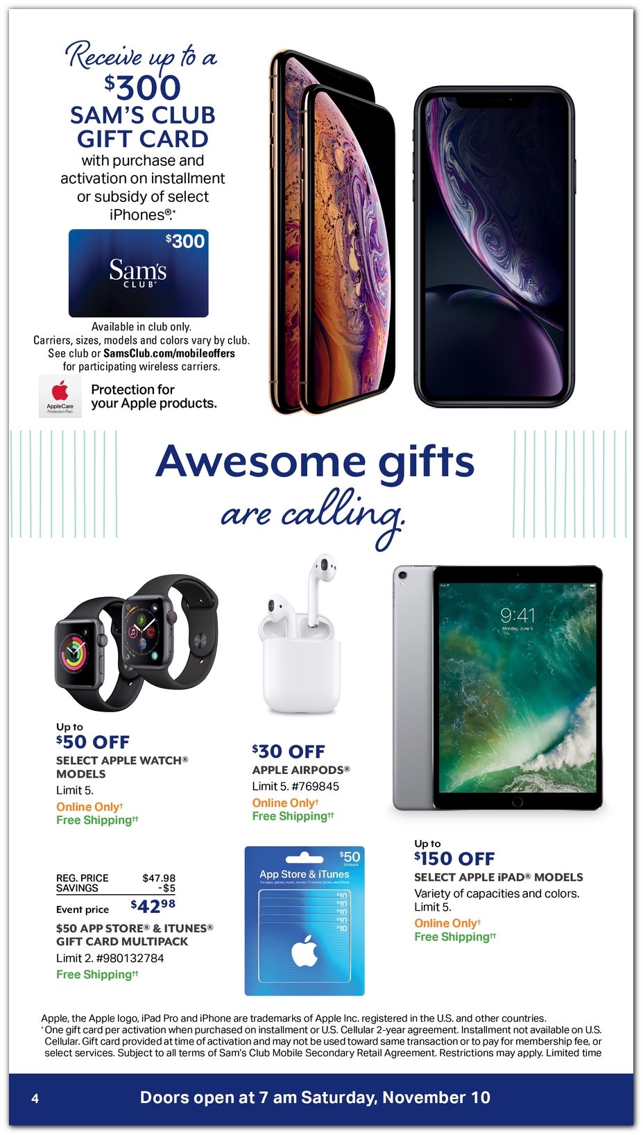 Sam's Club Super November 2019 Sales Ad & Deals